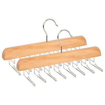 2 pc Hangers Wood Tank Top Hanger for Closet Organizer Space Saving Storage 11.02x5.31inch
