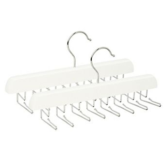 2 pc Hangers Wood Tank Top Hanger for Closet Organizer Space Saving Storage 11.02x5.31inch