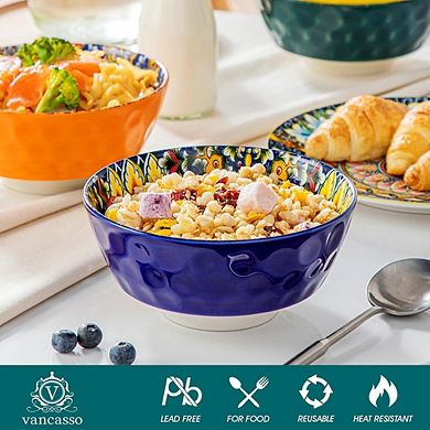Ceramic Kitchen Bowls Set Dishwasher & Microwave Safe, 6-Piece