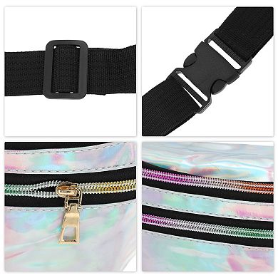 Stylish Reflective Holographic Sports Waist Bag 1 Pc