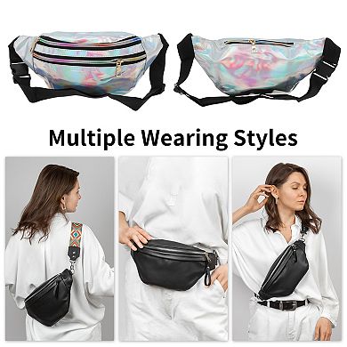 Stylish Reflective Holographic Sports Waist Bag 1 Pc