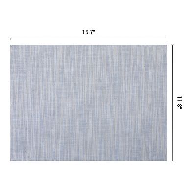 Rustic Placemats Set of 4 Cotton Linen Blend Placemats for Dining Table Decor Washable Table Mat