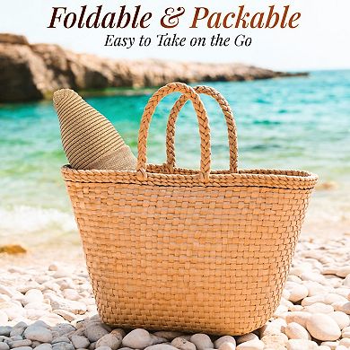 Kaelin Home Straw Beach Hat UV Sun Protection