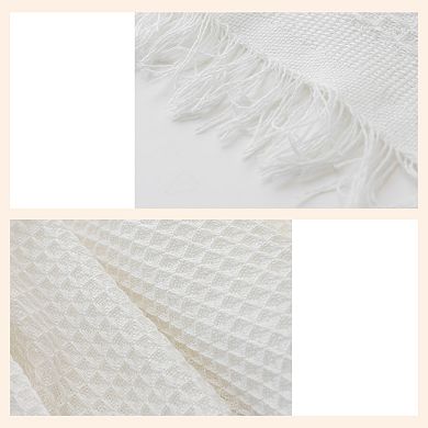 Tablecloths with Tassel, Waffle Table Cover, Waffle Table Cover 45.28"x33.46"