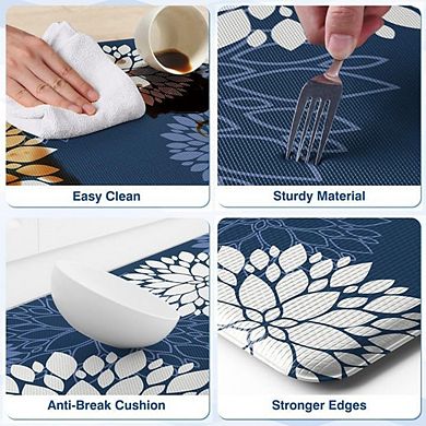Cushioned Anti Fatigue Floor Mat Set Waterproof Non Slip Washable Rug