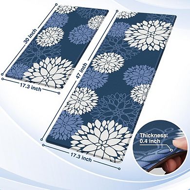 Cushioned Anti Fatigue Floor Mat Set Waterproof Non Slip Washable Rug
