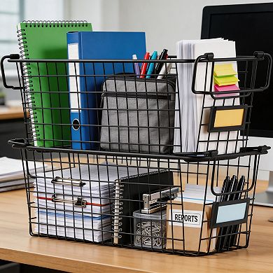 Splendid Frame 4 Set Stackable Wire Basket