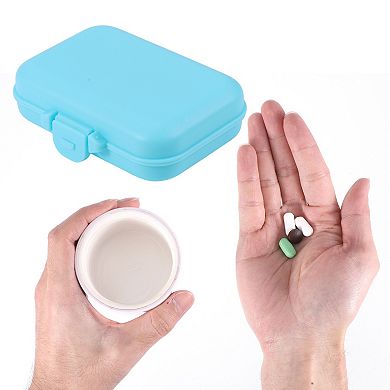 Portable 6 Grids Single Layer Fixed Type Pill Case for Travel 1 Pc