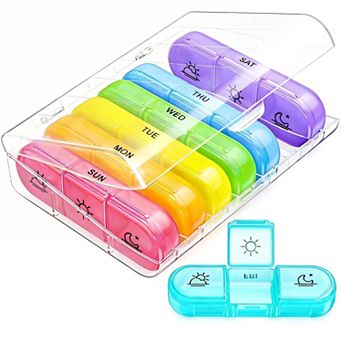Splendid Frame Weekly Pill Organizer 3 Times a Day