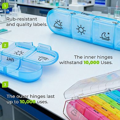 Splendid Frame Weekly Pill Organizer 3 Times a Day