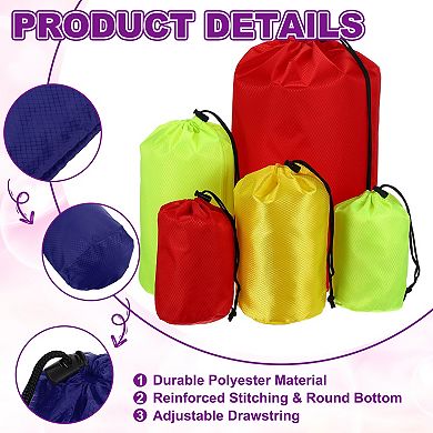 5.5 x 11.8" 1Pc Stuff Sack, Ditty Bags Storage Sacks Drawstring Dry Stuff Bag Gear