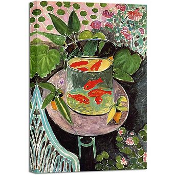 Matisse Goldfish Abstract Canvas Wall Art Print Home Office Decor