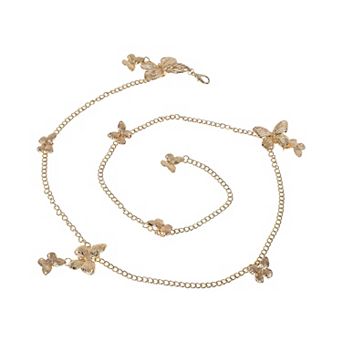 Three-Tiered Butterfly Adjustable Waist Belt 1 pc