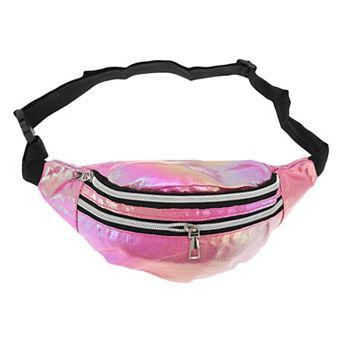 Stylish Multi-Color Iridescent Holographic Sports Waist Bag 1 pc