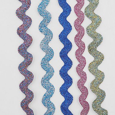 Women's 2 Pairs Metallic Glitter S-Shaped Shiny Flat Thin Shoestrings 39.4"