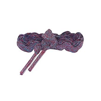 Women's 2 Pairs Metallic Glitter S-Shaped Shiny Flat Thin Shoestrings 39.4"