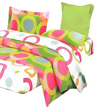 10 pc Cotton Bed Set Comforter Sheets Pillow Duvet Cover for Complete Bedroom Refresh