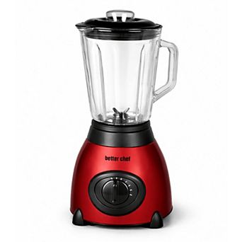 Better Chef 500 watt Glass Jar Blender with Stainless Steel Base