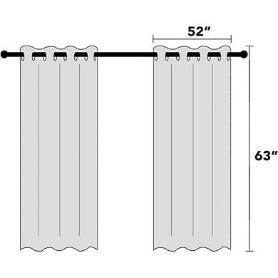 Blackout Curtains 2 Panels, 100% Light Blocking, Thermal Insulated Drapes