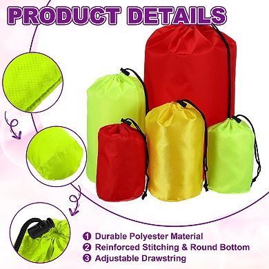 6.7 x 12.6" 1Pc Stuff Sack, Ditty Bags Storage Sacks Drawstring Dry Stuff Bag Gear