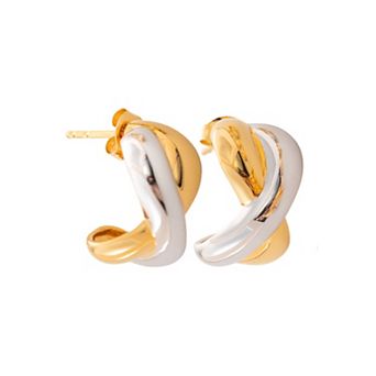 Belinda Jewelz Two-Tone Chunky Stud Earrings