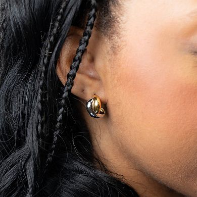Belinda Jewelz Two-Tone Chunky Stud Earrings