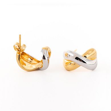 Belinda Jewelz Two-Tone Chunky Stud Earrings
