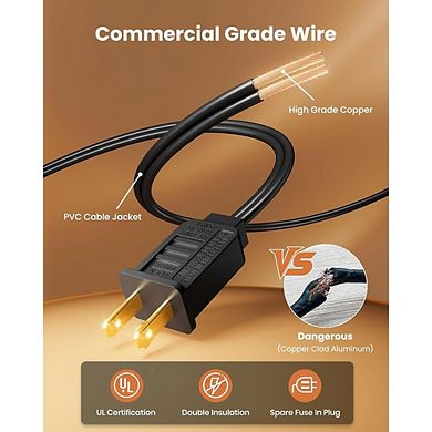 Outdoor LED String Lights, Waterproof Connectable G40 Patio Bulb Lights, E12 Base