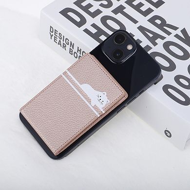 Cat Pattern Magnetic Wallet Stand 1 Pc