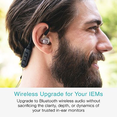 MEE audio BT3 Bluetooth Wireless Adapter Cable for In-Ear Monitors with 3 Connectors