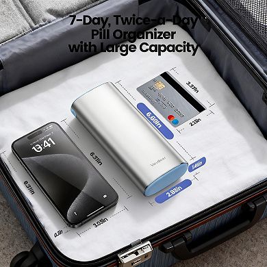 Splendid Frame AM PM Weekly Travel Pill Case
