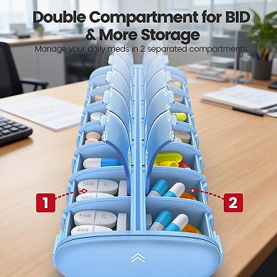 Splendid Frame AM PM Weekly Travel Pill Case