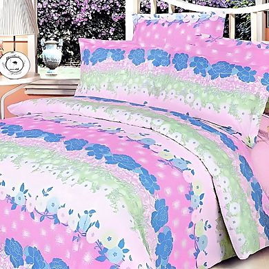 7 Pieces Cotton Bedding Set Comforter Sheets Pillow Shams Duvet Cover for Complete Room Styling