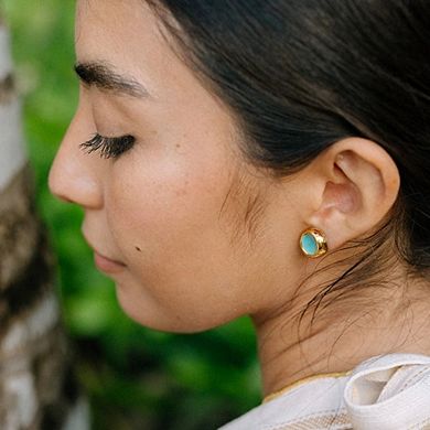 Sculpted Porcelain Studs