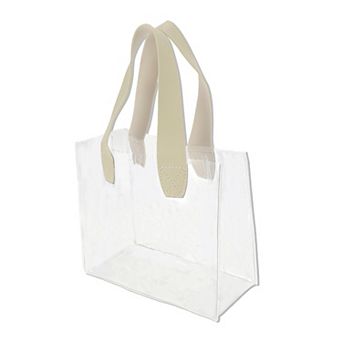 Lightweight Reusable Gift Bag Small Beige Transparent 1 pc
