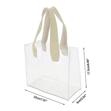 Lightweight Reusable Gift Bag Small Beige Transparent 1 Pc