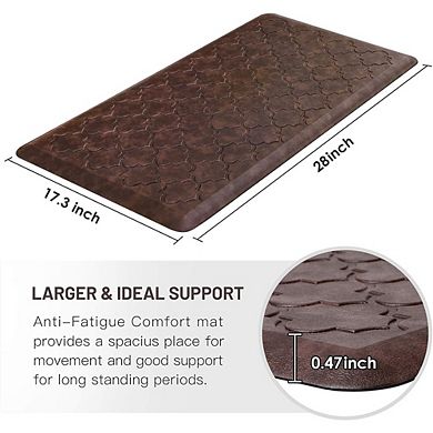 Cushioned Anti Fatigue Kitchen Mat Waterproof Non Slip Foam Standing Rug