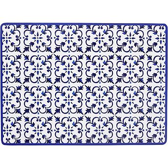 Cork Placemats Heat Resistant Durable Mediterranean Tile Set of 4