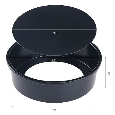 3 Set Baking Sheet Pan, Cookie Sheets for Roasting, Warp Resistant Round Cake Pan, Thick Sheet Pans