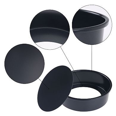 3 Set Baking Sheet Pan, Cookie Sheets for Roasting, Warp Resistant Round Cake Pan, Thick Sheet Pans