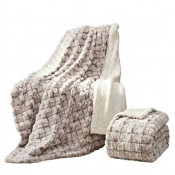 Sherpa Throw Blanket Fluffy Plush Reversible Soft Cozy Luxury Sofa Bed Blanket