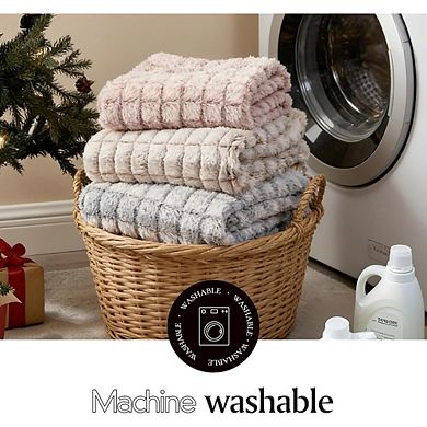 Sherpa Throw Blanket Fluffy Plush Reversible Soft Cozy Luxury Sofa Bed Blanket
