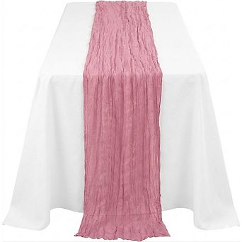 12 Pack Cheesecloth Table Runner, Gauze Fabric, Sheer Party Decor