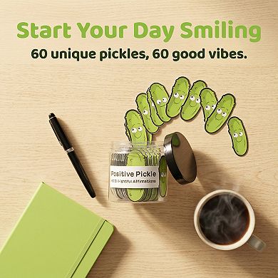 Positive Affirmations Jar with 60 Kindness Cards Daily Inspirational Quotes