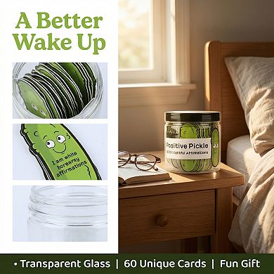 Positive Affirmations Jar with 60 Kindness Cards Daily Inspirational Quotes