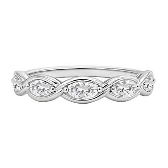 MASTERPIECE Sterling Silver Gemstone Marquise Ring