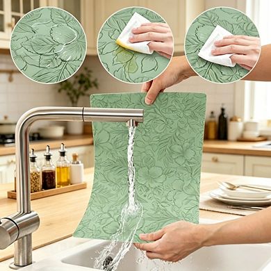 MOEPLSY Faux Leather Placemats & Coasters Set, Non-Slip Heat Resistant Washable Table Mats