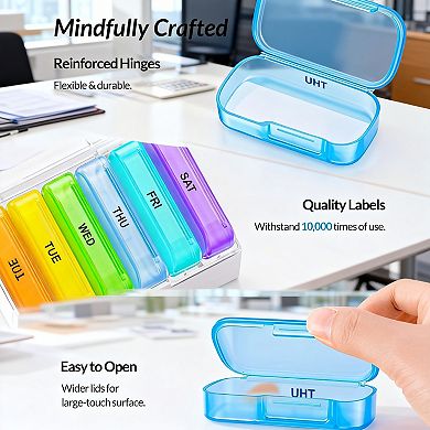 Splendid Frame 7 Packs Extra Large Pill Organizer