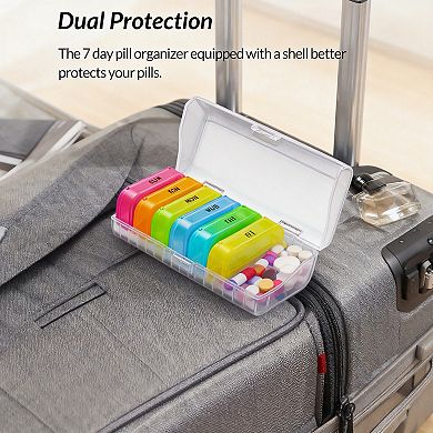 Splendid Frame 7 Packs Extra Large Pill Organizer