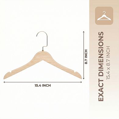 2 Pack Plastic Non-Slip Hangers Durable 360-degree Space Saving Clothes Hangers 15.4x8.7Inch